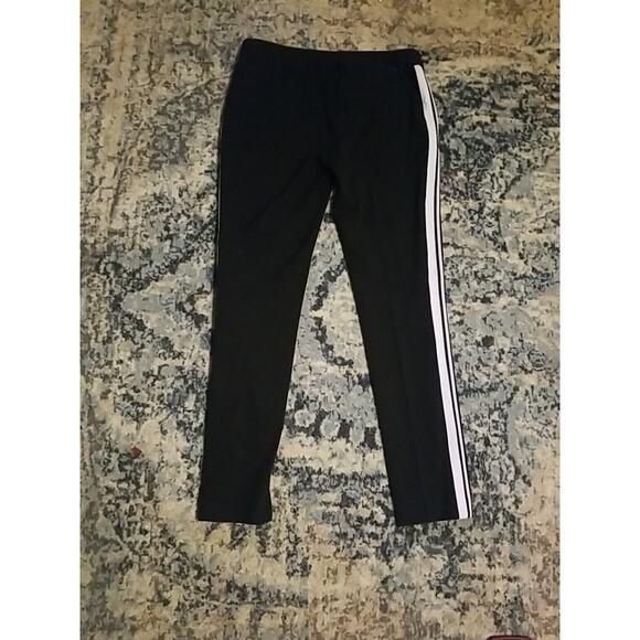 Amanda + Chelsea Women's Black White Stripes Pants Size 2 - Picture 2 of 16